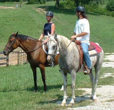 Kathy & Mark Trail Riding