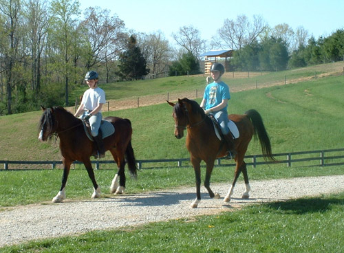 Grace & Cary on the Boys